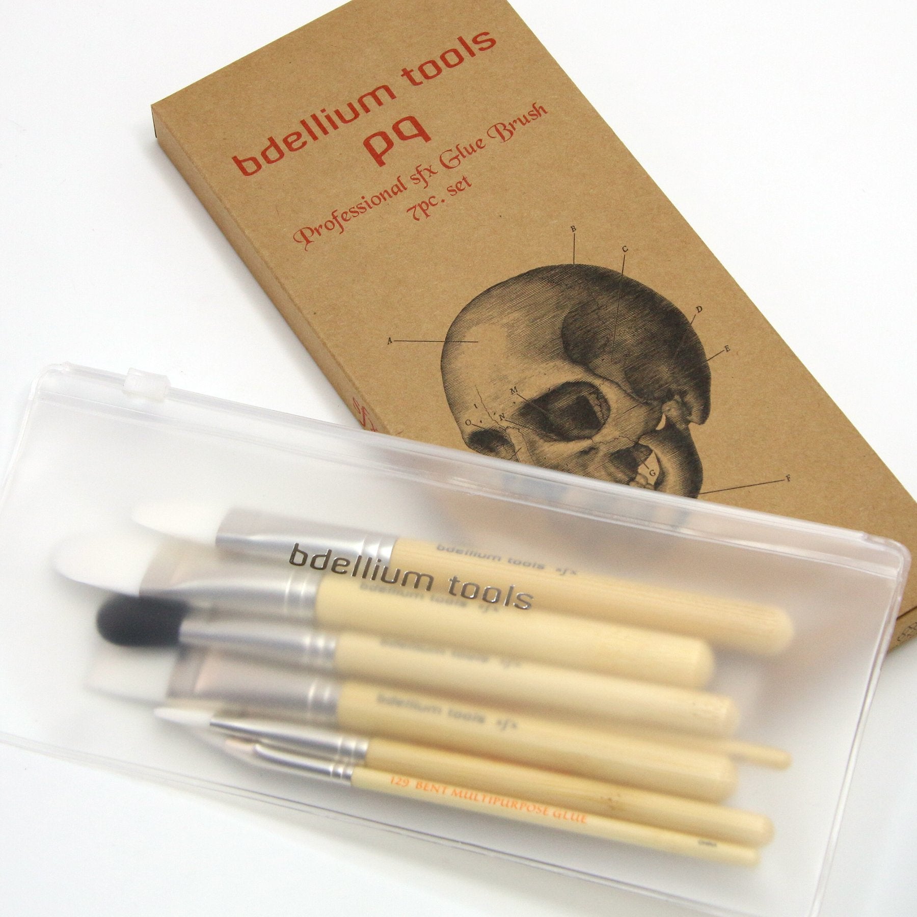 Bdellium SFX 7pc Glue Brush Set