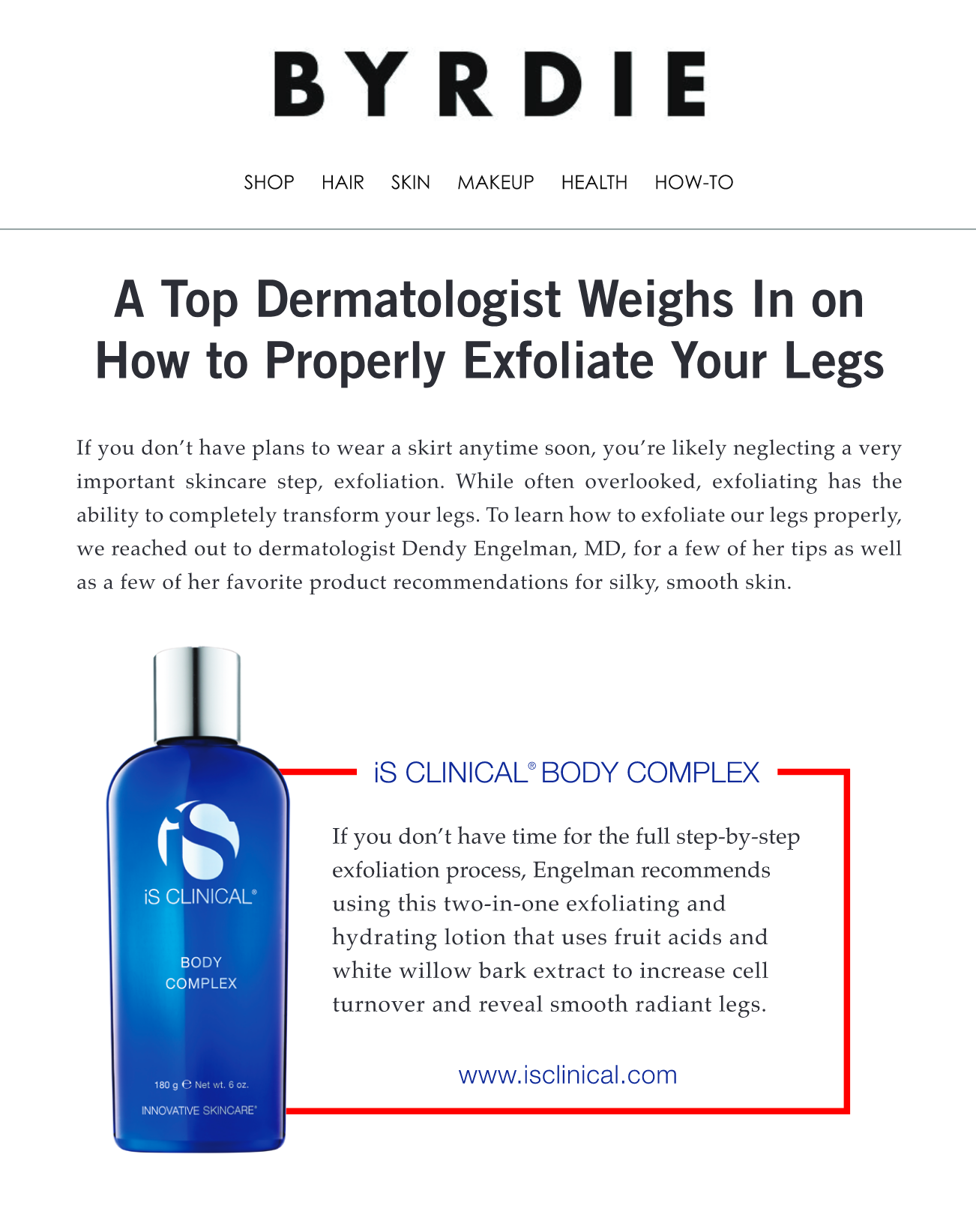 iS Clinical Body Complex